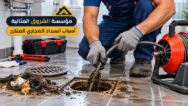 أسباب انسداد المجاري المتكرر وطرق تحديد المشكلة