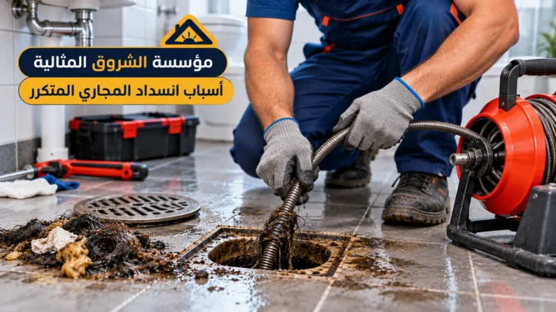 أسباب انسداد المجاري المتكرر وطرق تحديد المشكلة