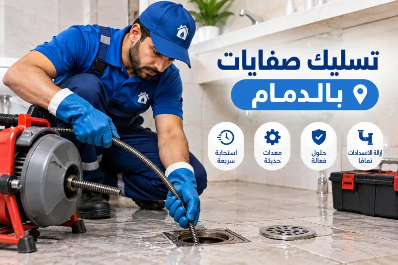 تسليك صفايات بالدمام | إزالة الانسدادات وتحسين تصريف المياه